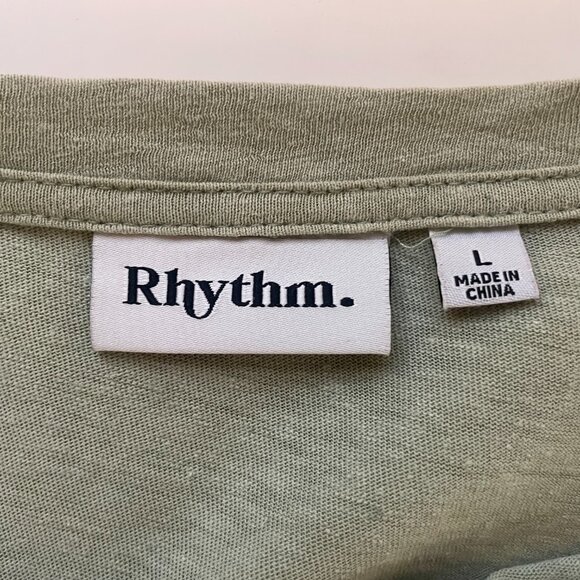 Super Comfy Rhythm Tee – Men’s Large | 55% Linen, 45% Cotton - Picture 4 of 5